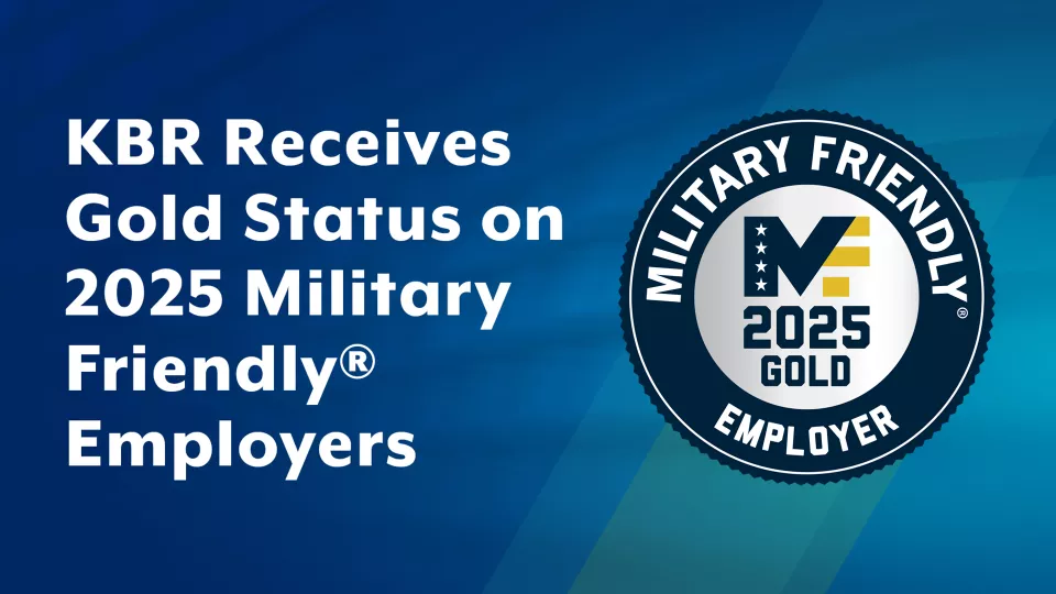 KBR Receives Gold Status 2025 Military Friendly Employers