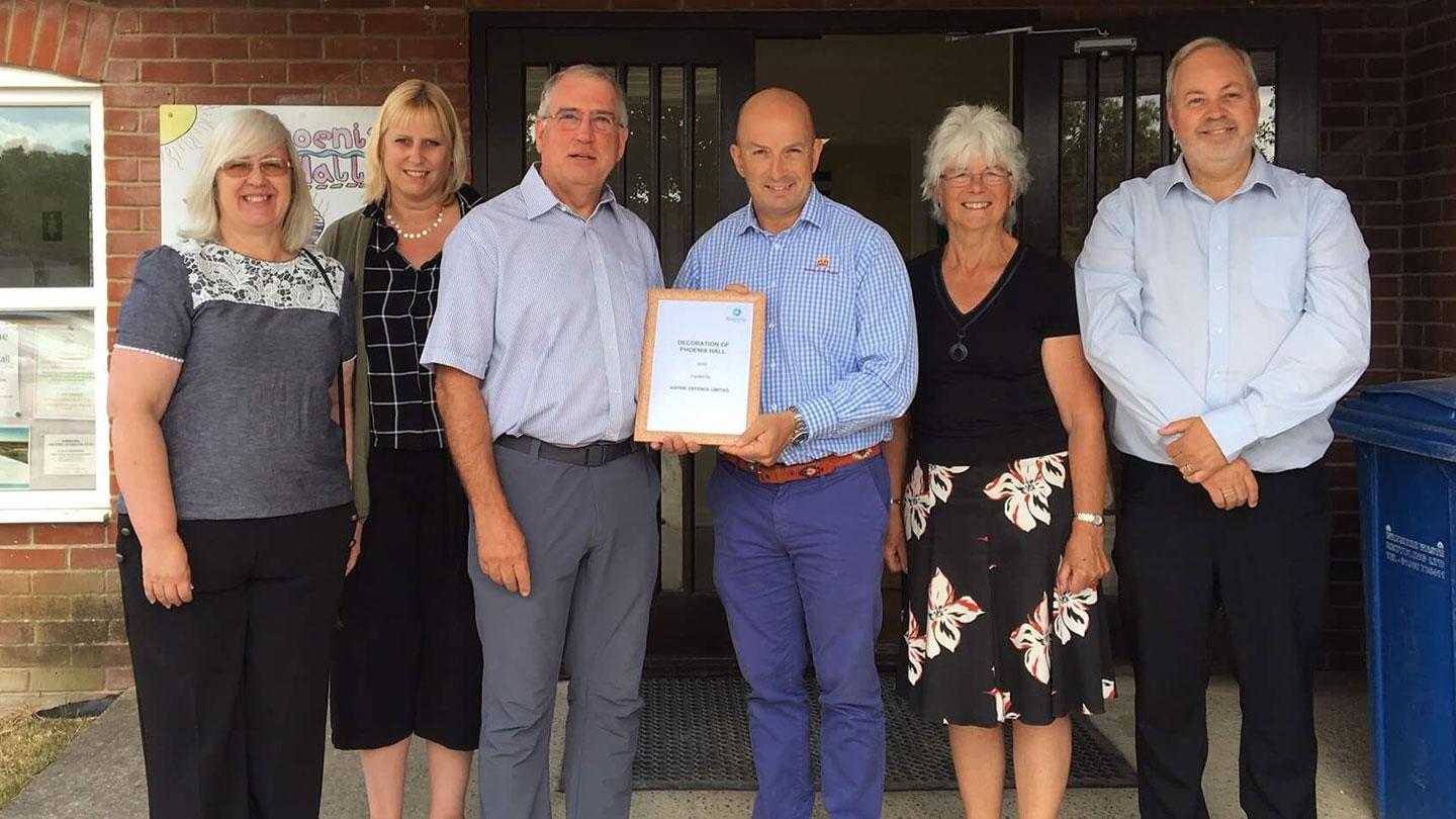 Aspire Defence Plaque Netheravon Community Center