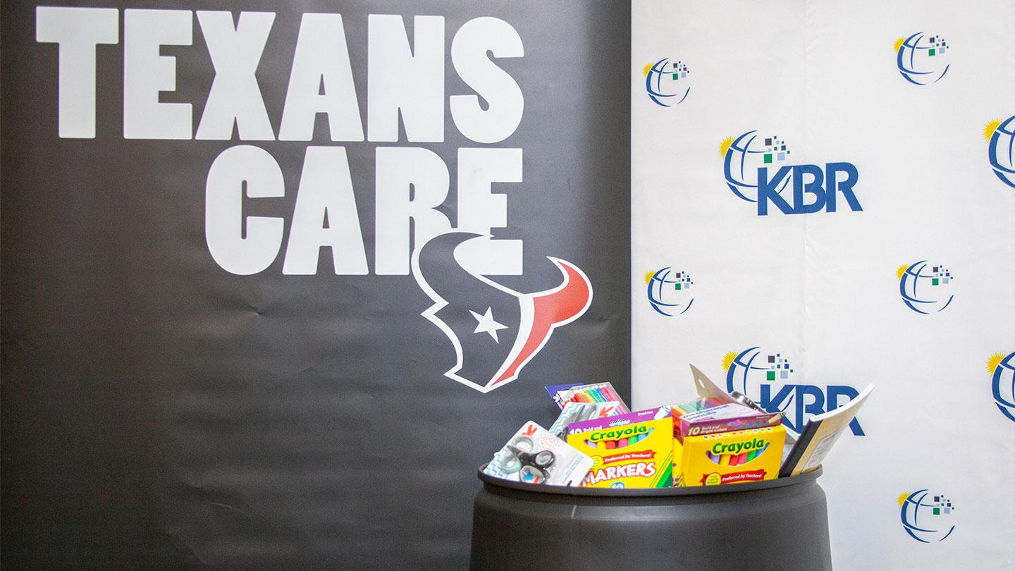 Houston Texans School Supply Drive 2019