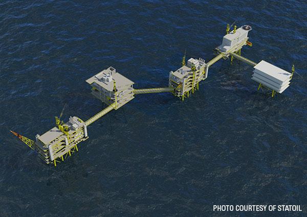 Overhead rendering of the Johan Sverdrup development