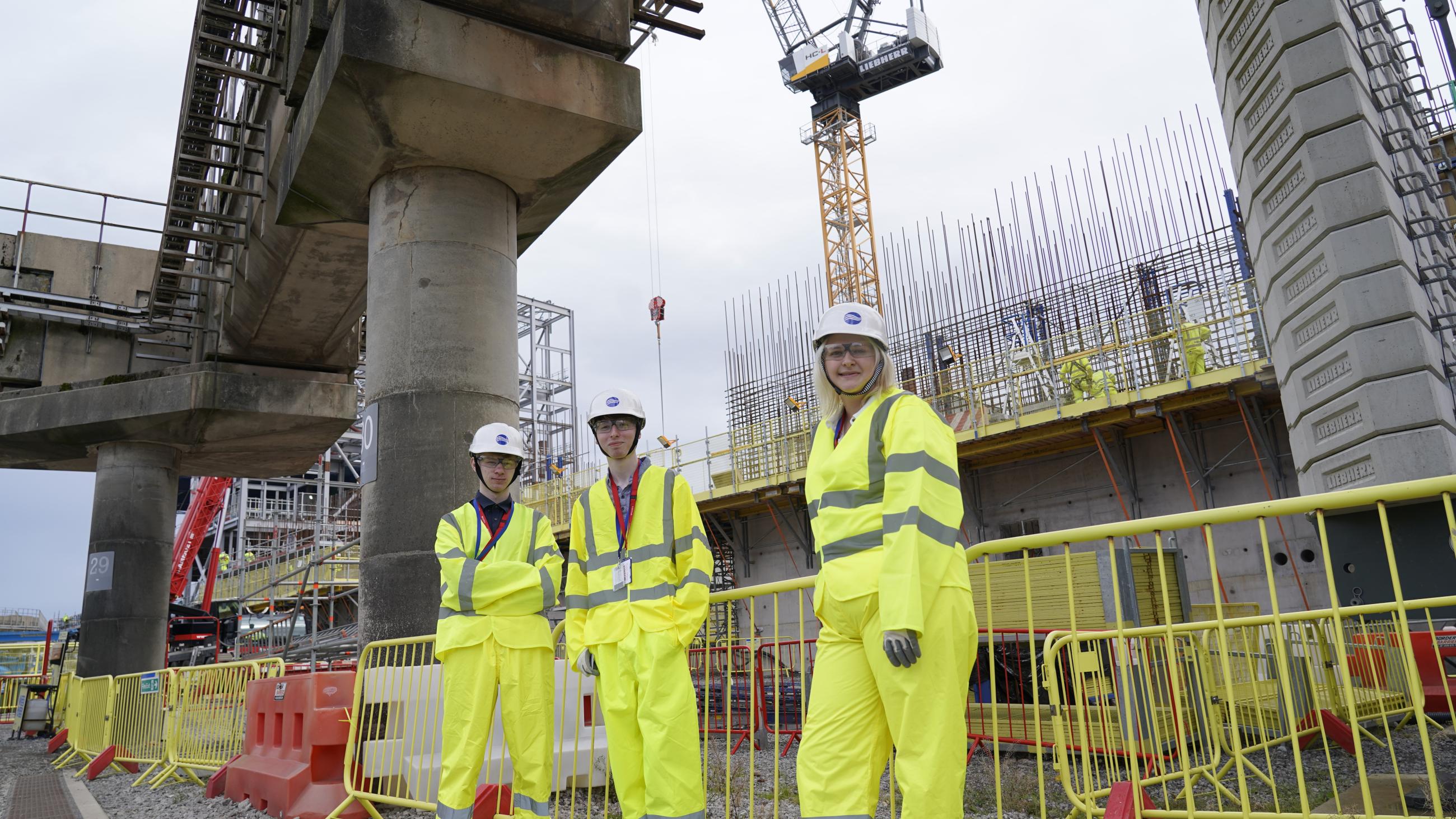 KBR interns working at Sellafield